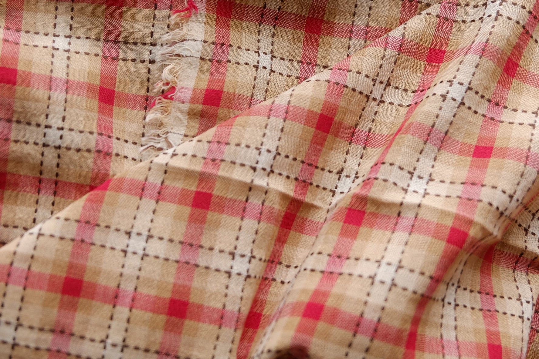 Vintage Woven Plaid Yarn-Dyed Cotton – 2.2 yd