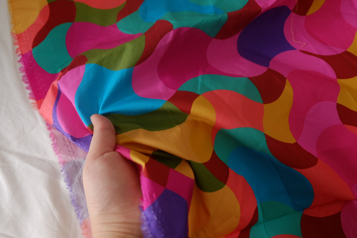Color Wave High-Density Cotton Poplin — 1.86 yd