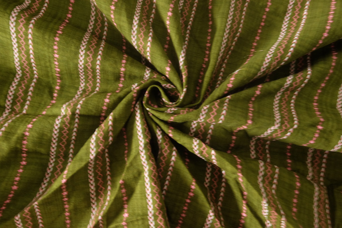 Olive Pink Washed Cotton — 2.19 yd
