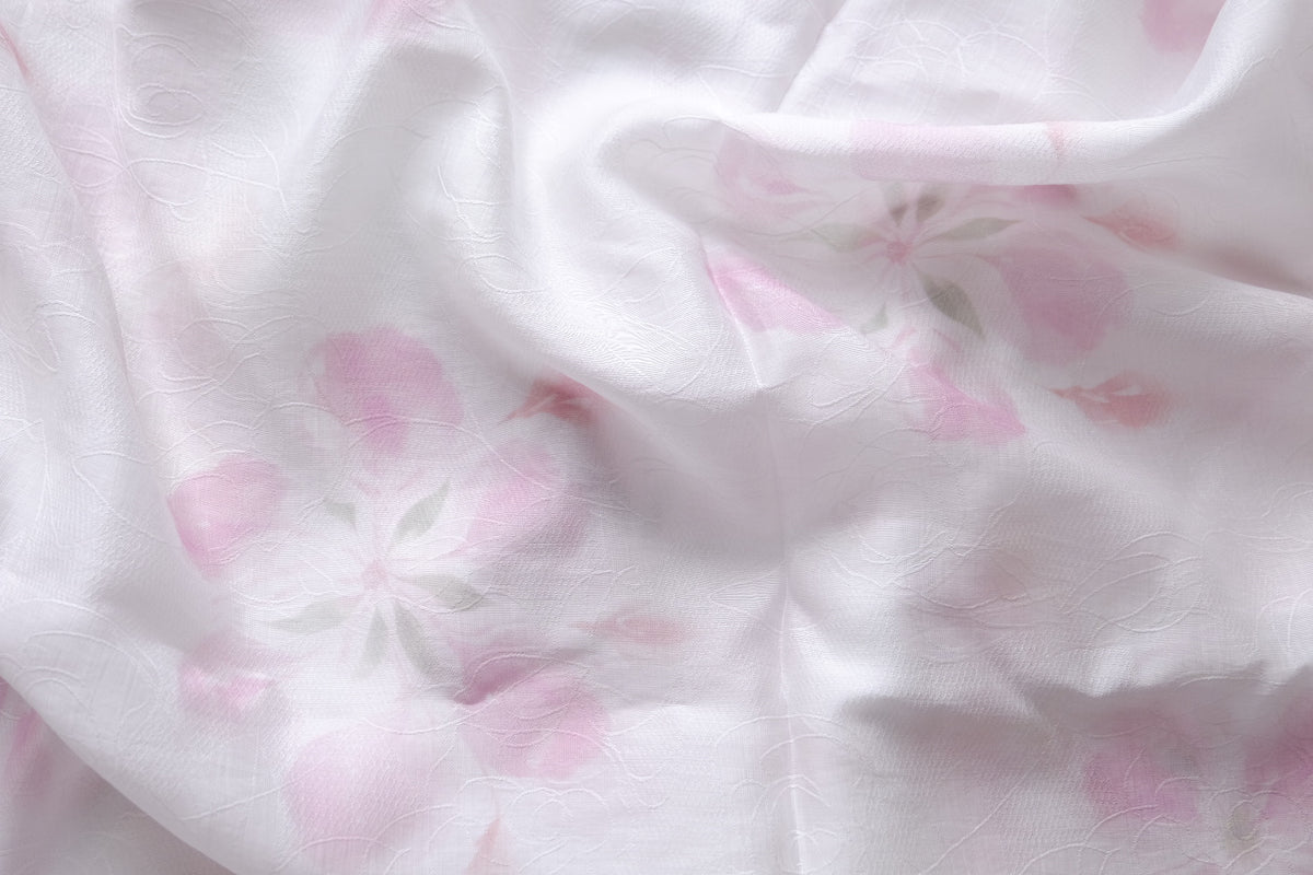 Blush Floral Jacquard Tencel – 3.3 yd