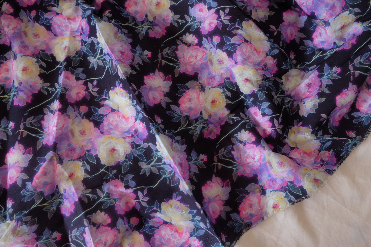 Bohemian Daydream – Floral Silk Georgette | 3.3 Yards