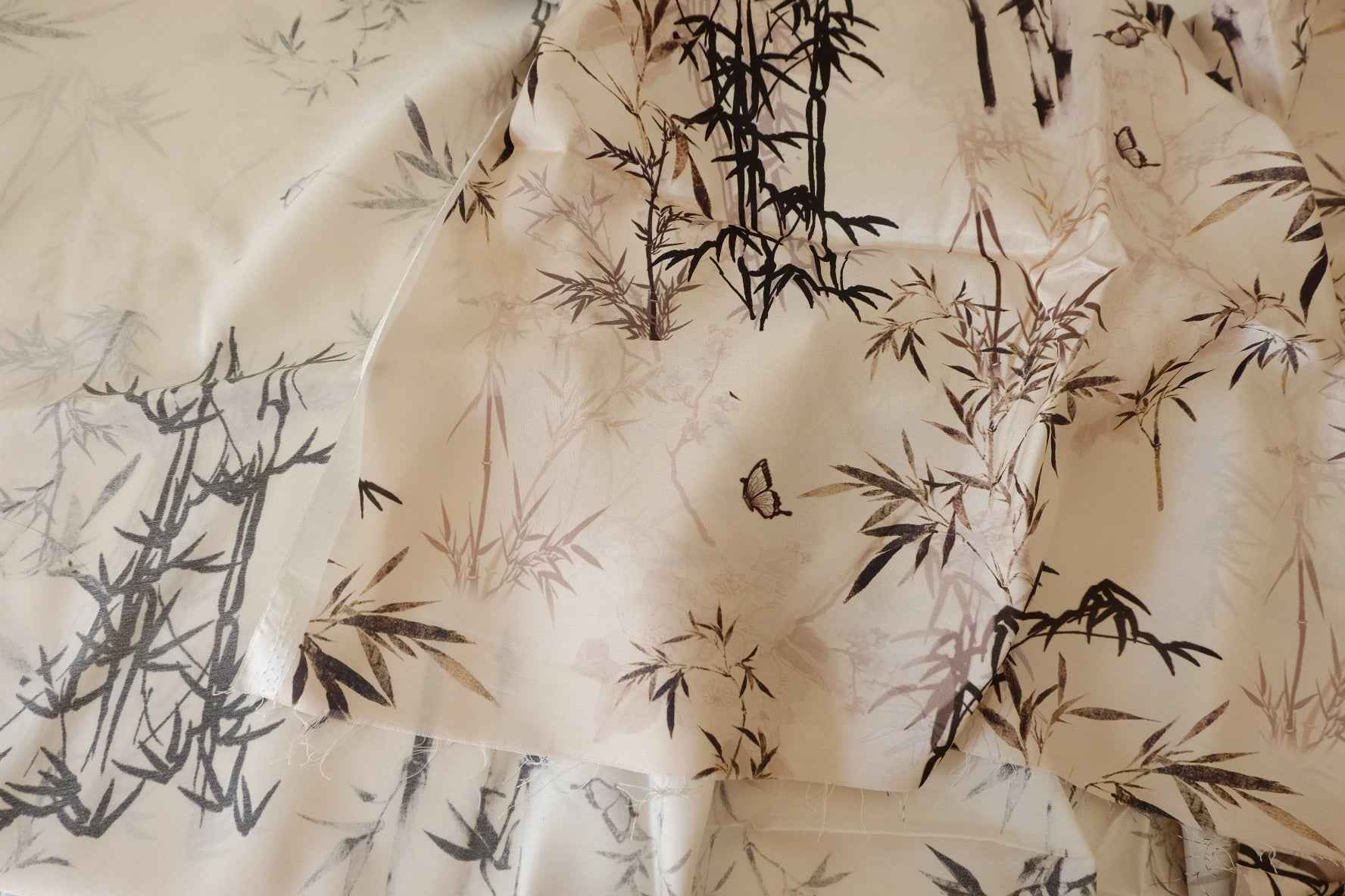 Ink Bamboo Silky Rayon Fabric – 3.3 yd