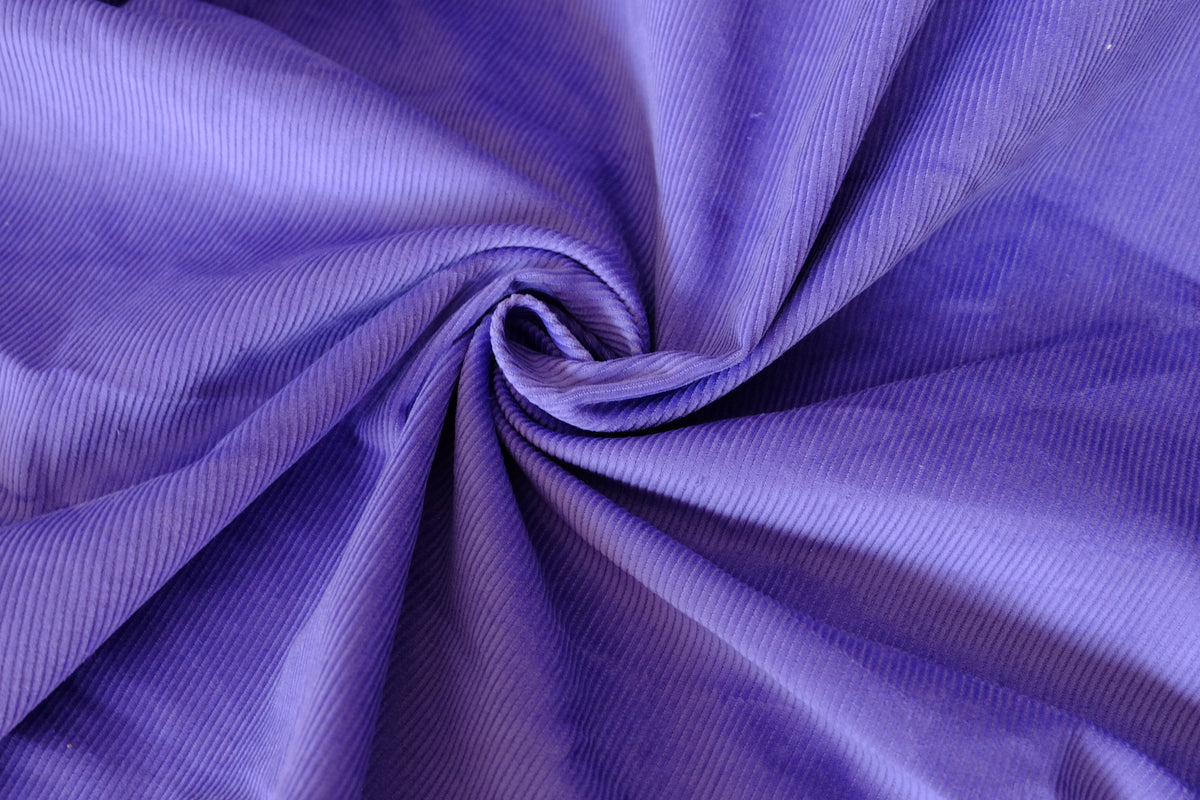 Vibrant Violet Fine-Wale Cotton Corduroy – 2.19 yd
