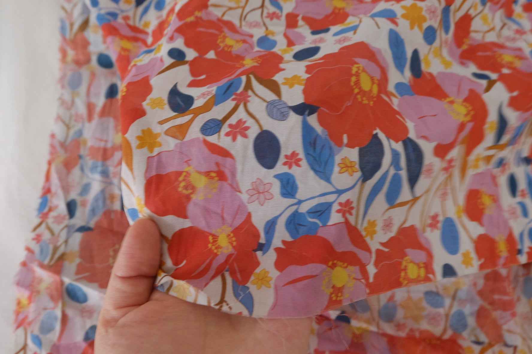 Vibrant Summer Garden Cotton Voile – 3.6 yd