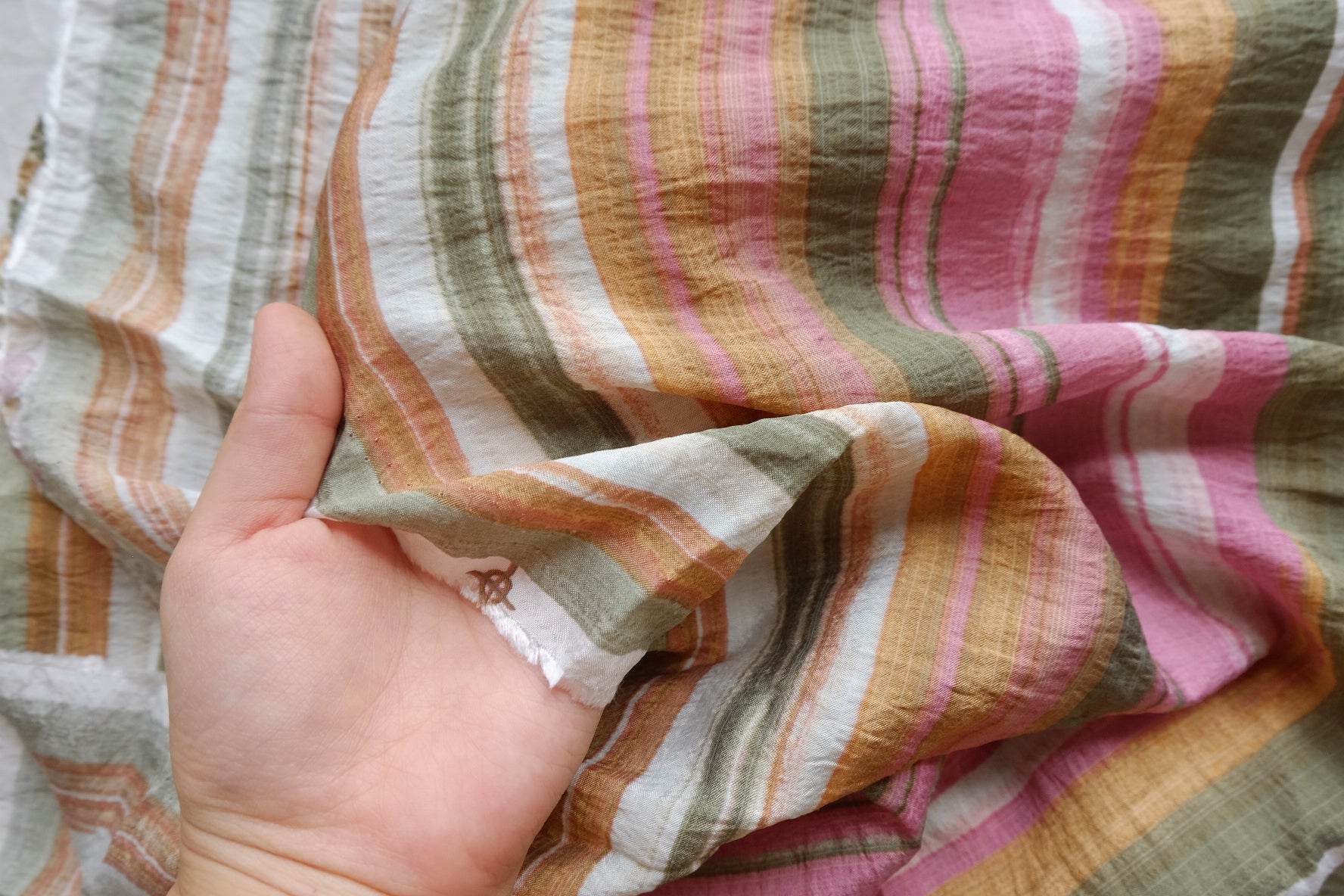 Soft Retro Stripe Tencel Cotton – 3.3 yd