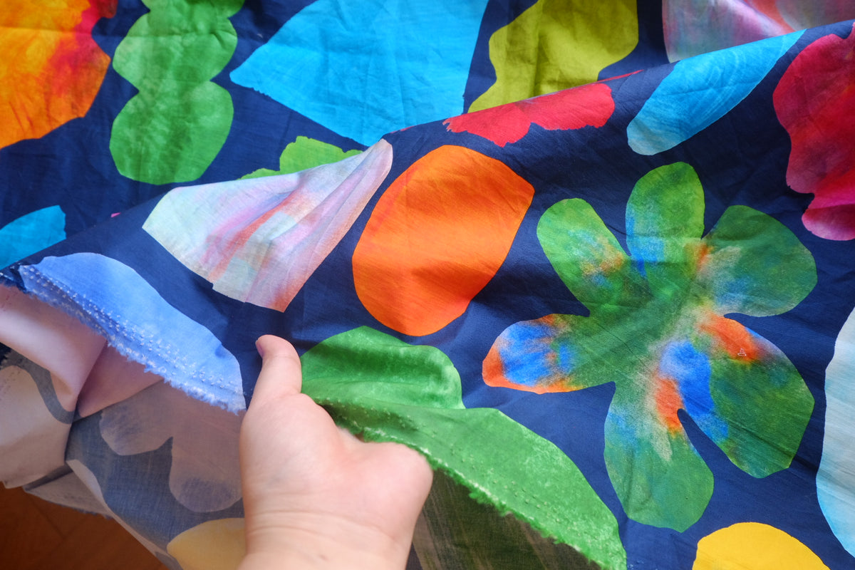 Bold Abstract Heavy Cotton Poplin – 1.6 yd