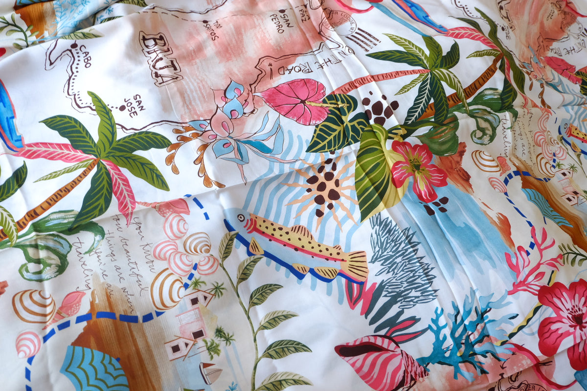 Tropical Travel Print Soft Cotton – 3.3 yd