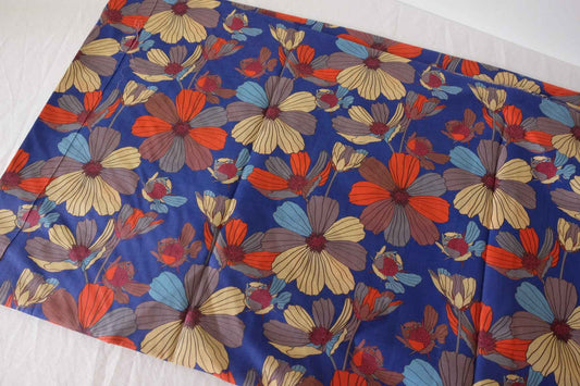 Bold Floral Cotton Lawn Fabric – 3.3 yd