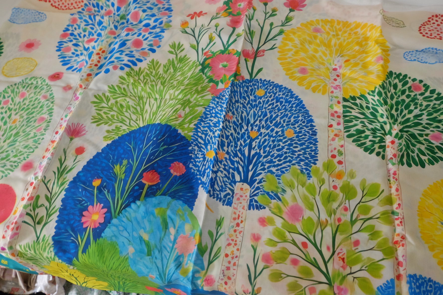Enchanted Forest Panel Print Tencel Ramie – 2.2 yd