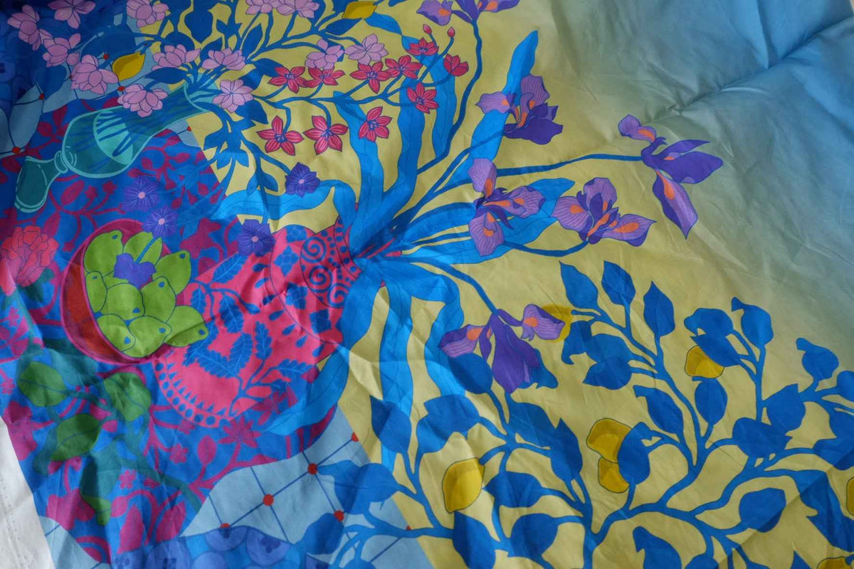 Double Border Botanical Cotton Fabric – 3.3 yd