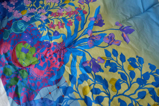 Double Border Botanical Cotton Fabric – 3.3 yd