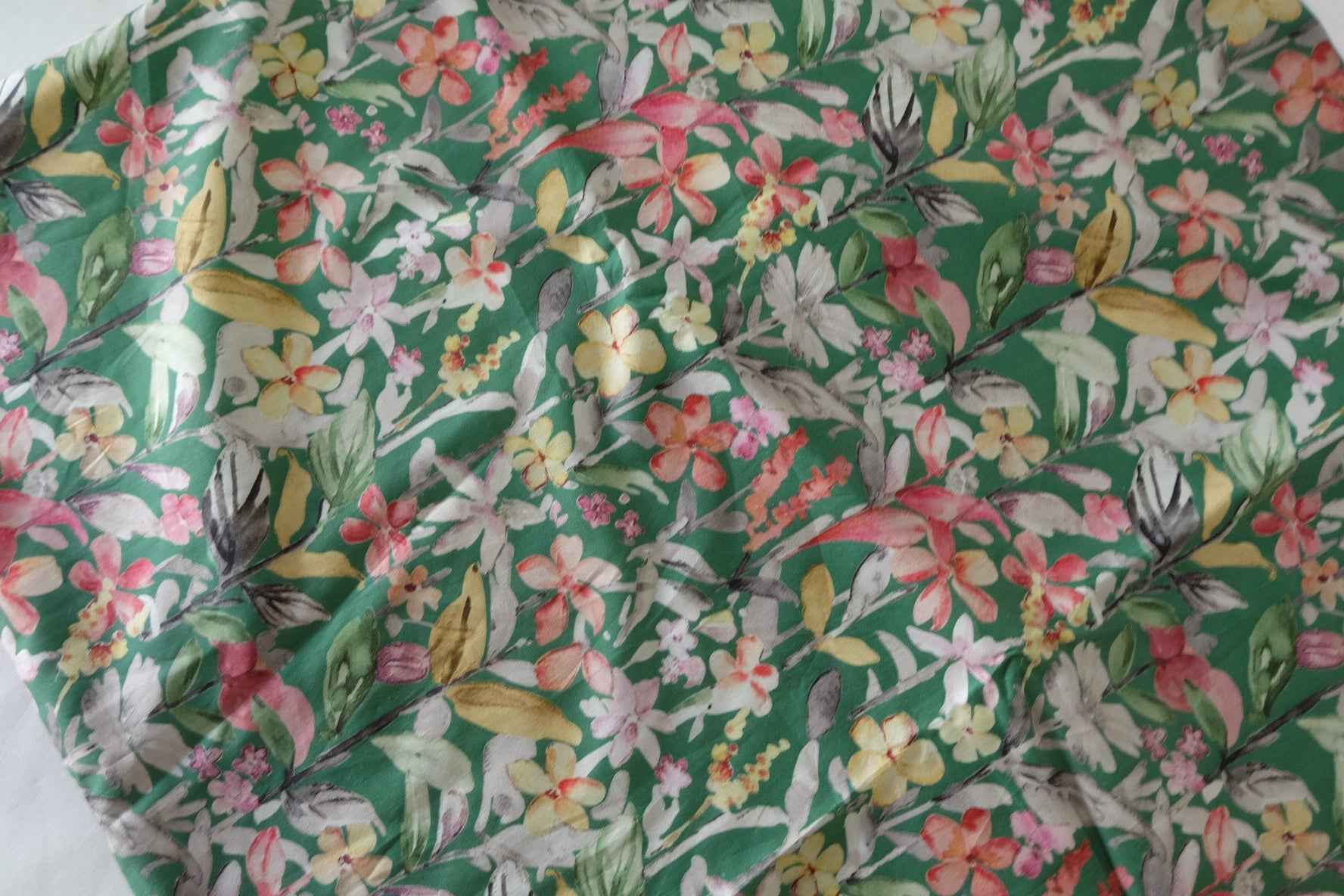Tropical Floral 60s Cotton Poplin Fabric – 3.3 yd