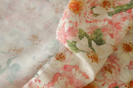 Blush Peony Cotton Nylon Blend – 3.3 yd