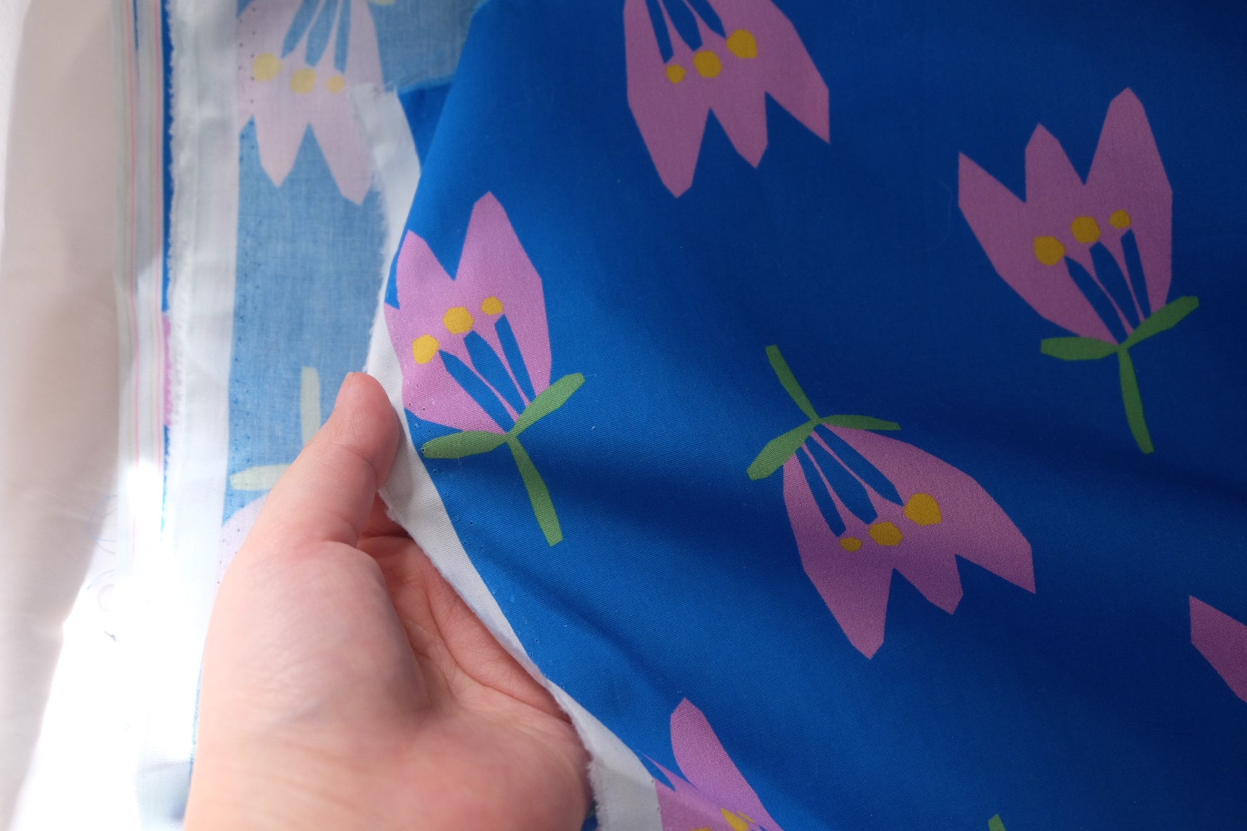Blue Tulip Cotton Poplin – 2.2 yd