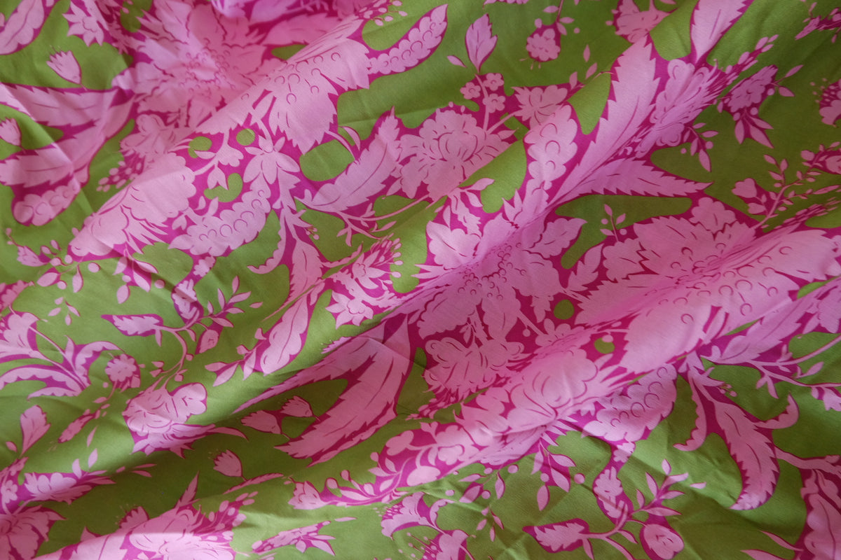 Pink Botanical Garden Cotton Lawn – 3.28 yd