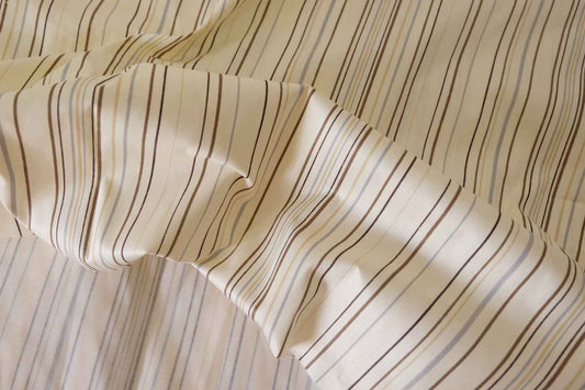 High Density Cotton Poplin Stripe Fabric – 2.2 yd