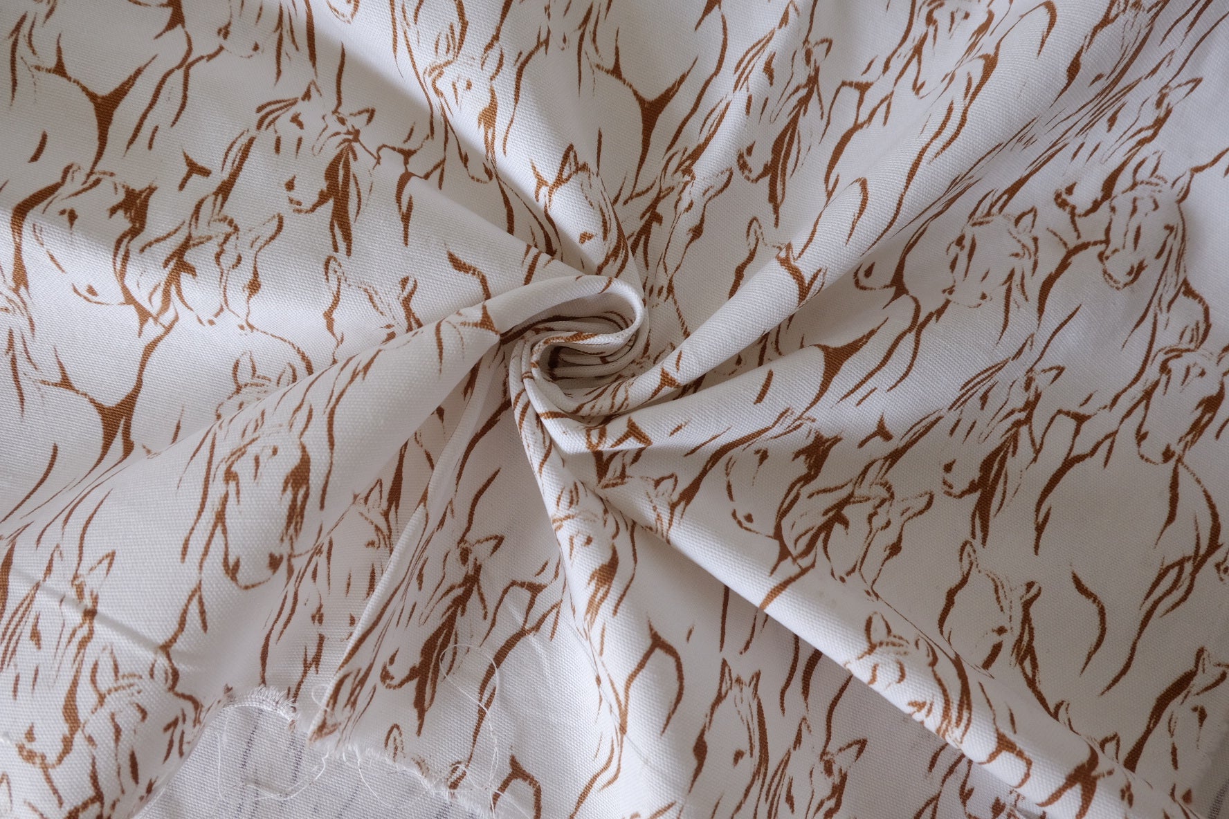 Running Horses Cotton Canvas – 1.86 yd