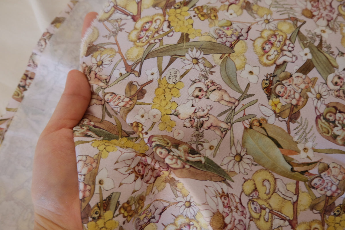 May Gibbs Gumnut Babies Australian Cotton Fabric – 1.1 yd