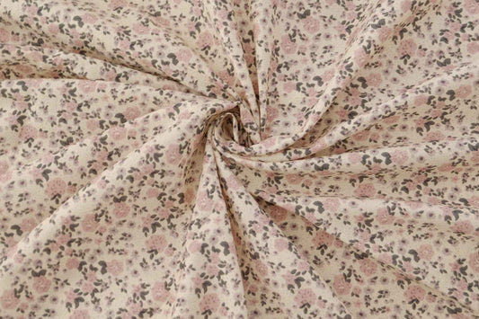 Dusty Pink Ditsy Floral Cotton Poplin – 2.2 yd