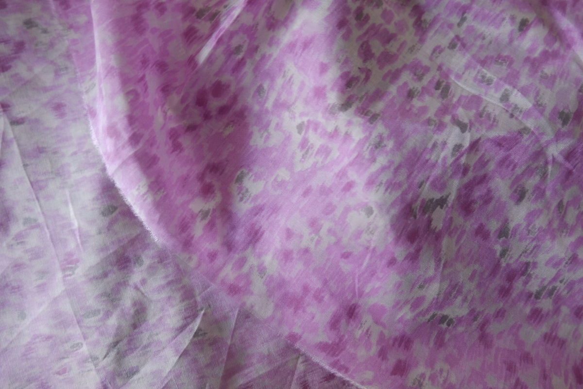 Pink Watercolor Dream – Silk Cotton Blend Fabric | 3.3 Yards