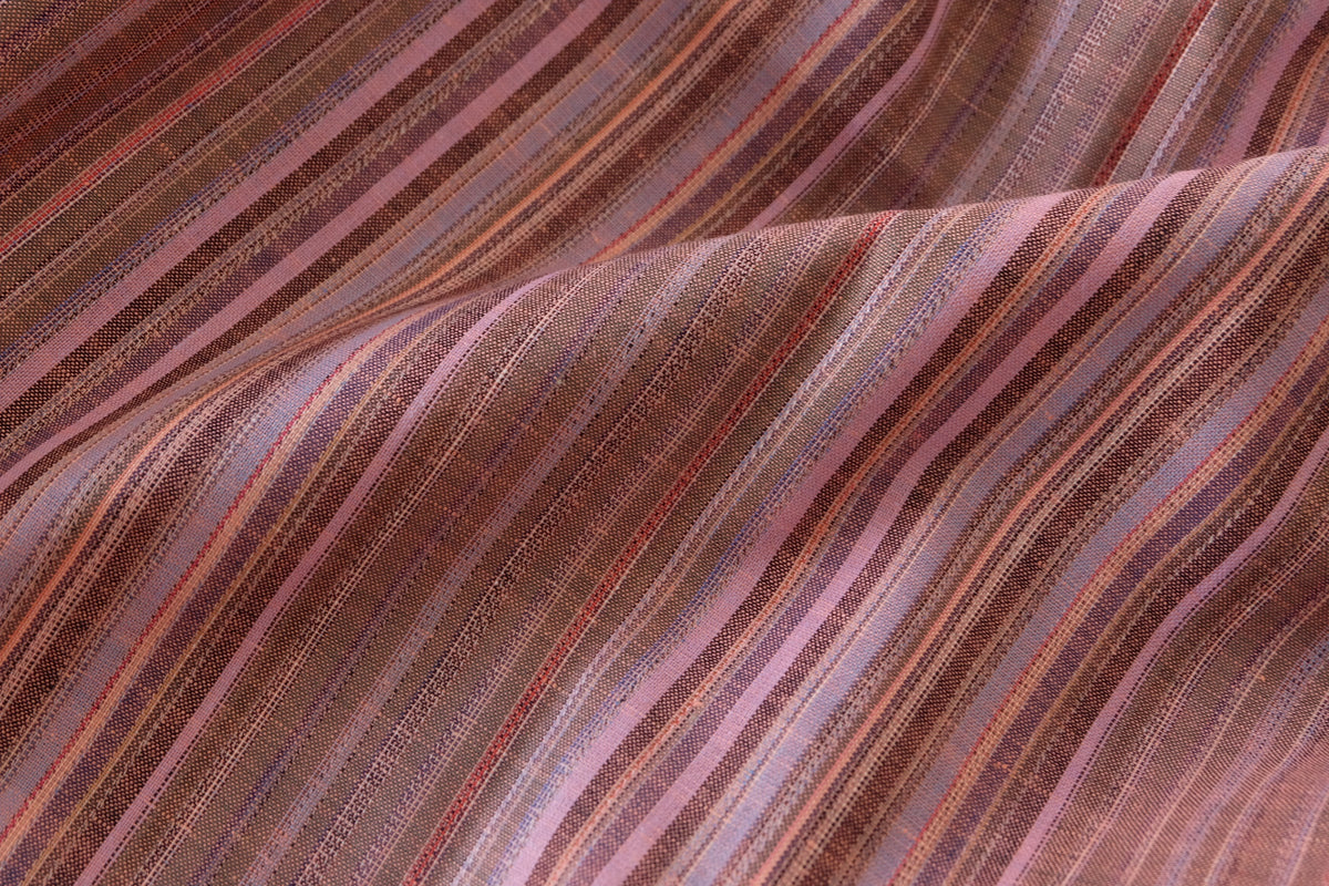 Berry Multi-Stripe Linen Cotton – 2.2 yd