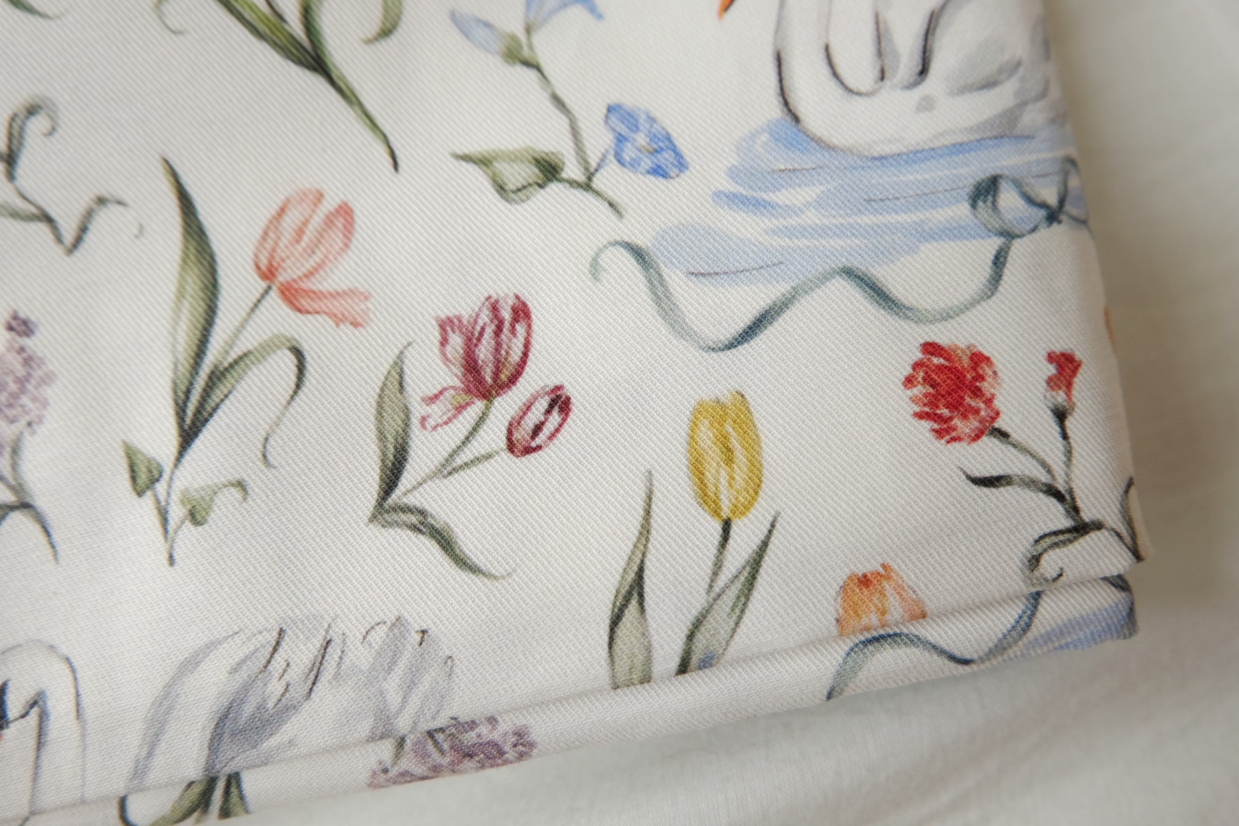 Swan Garden Cotton Twill, 1.64 Yards