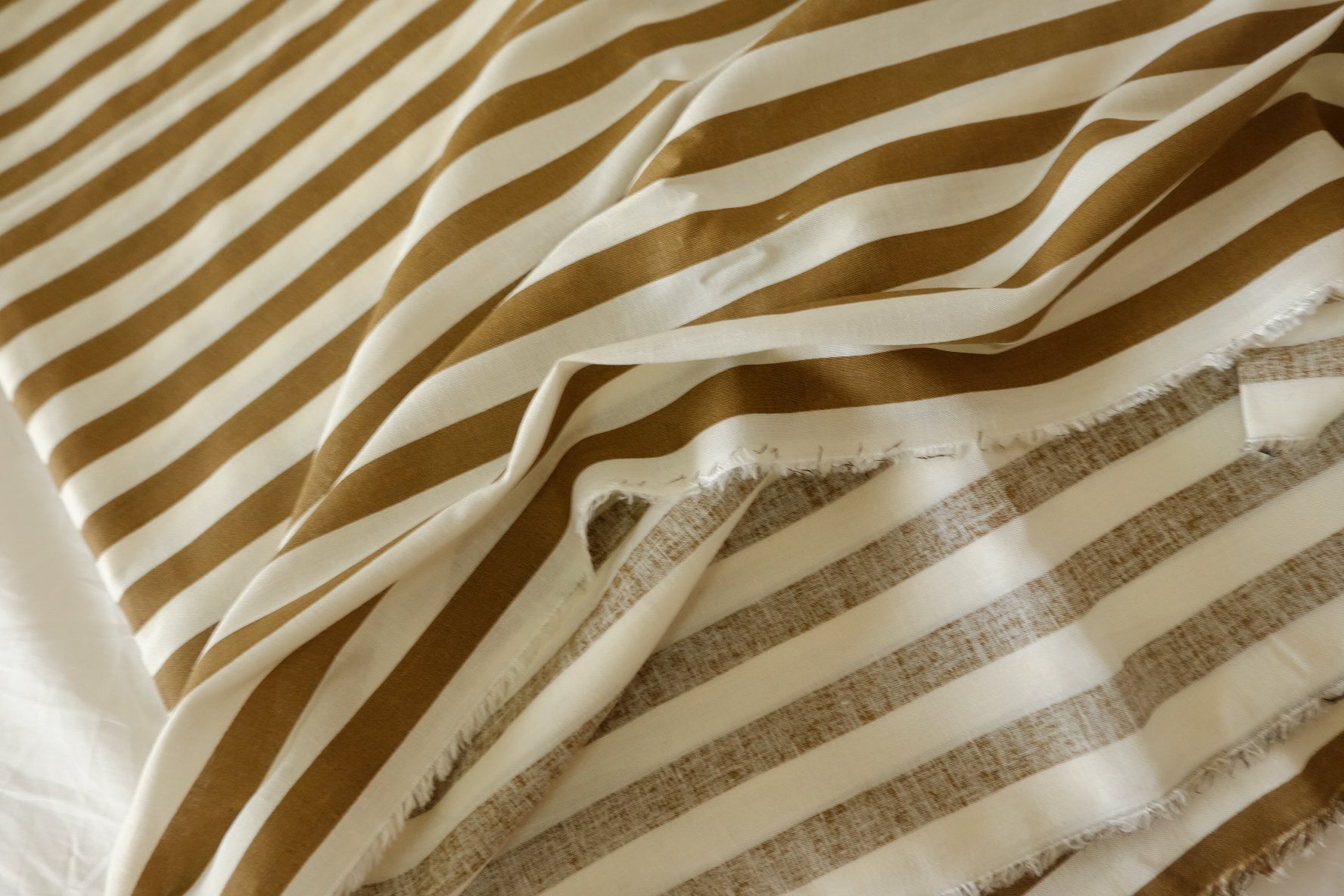 Brown Stripe Ramie — 2.19 yd