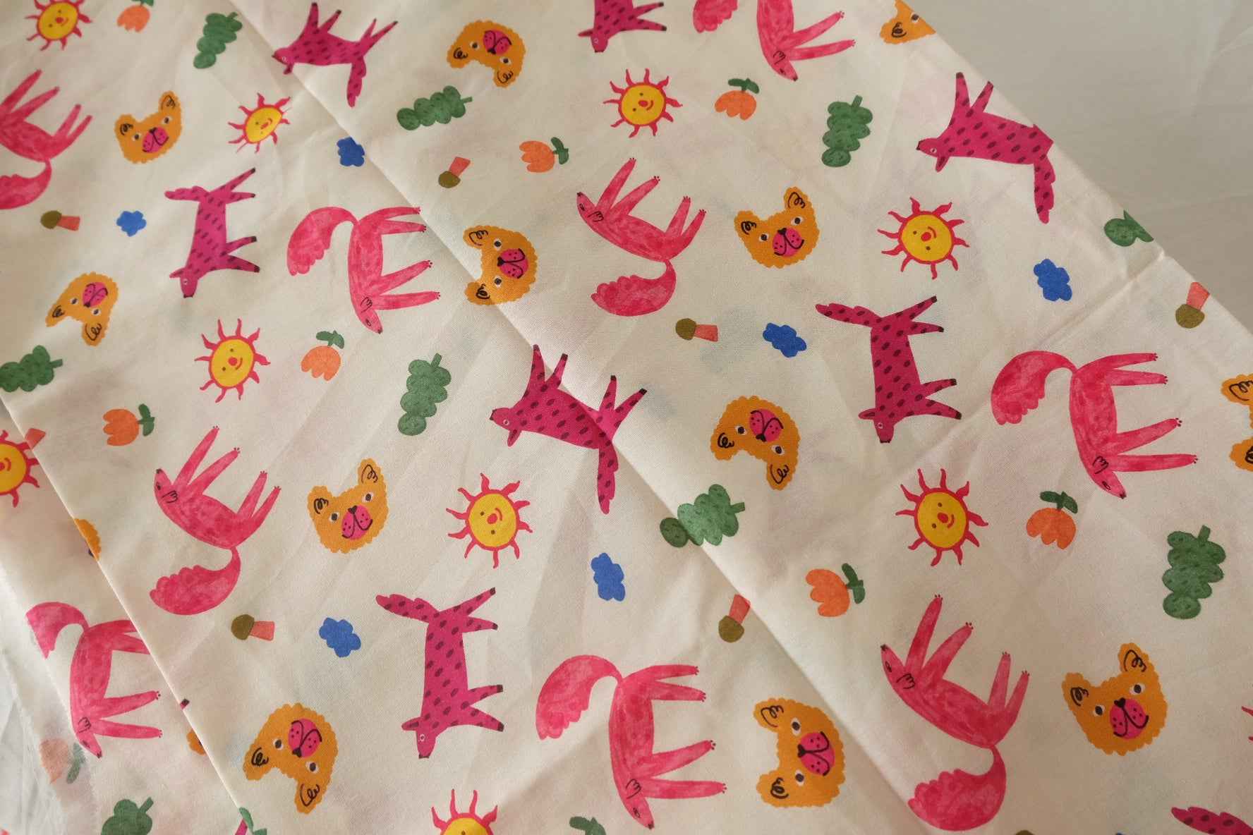 Playful Animal Cotton Lawn — 1.64 yd