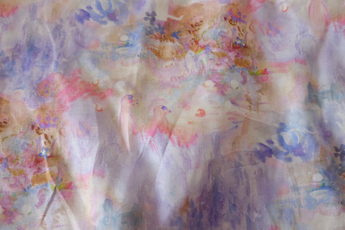 Pastel Dream Garden 80s Cotton Sateen – 2.1 yd