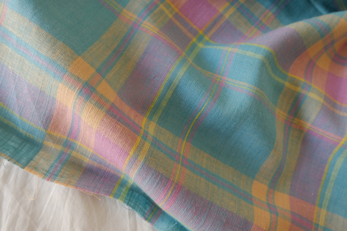 astel Daydream Plaid Linen Cotton – 2.19 yd