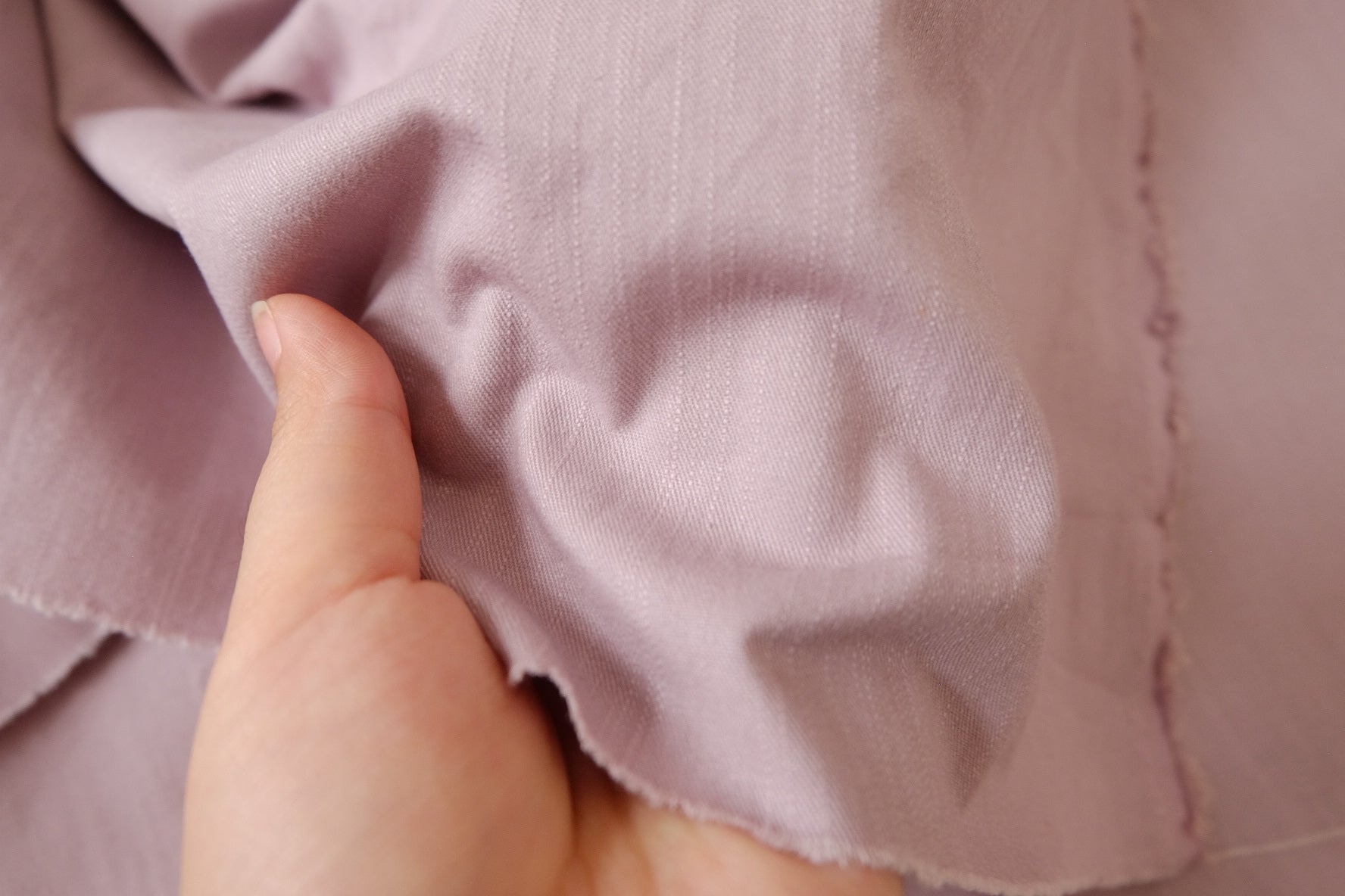 Soft Slub Denim in Pale Gray Lavender, 1.64 Yards