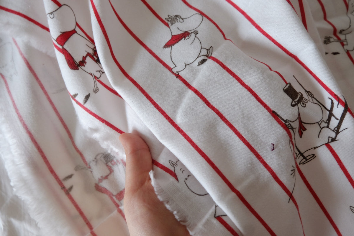 Moomin’s Little Adventures Soft Brushed Cotton Blend Twill – 2.19 yd