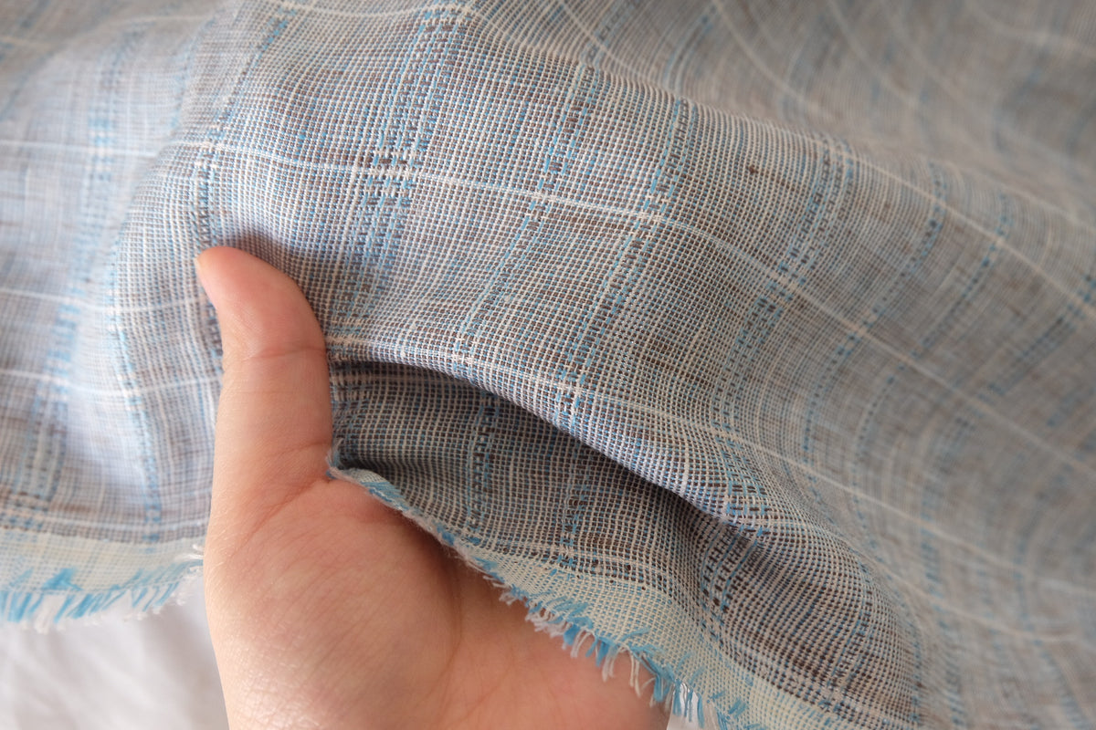 Blue Glen Check Pure Linen – 2.2 yd