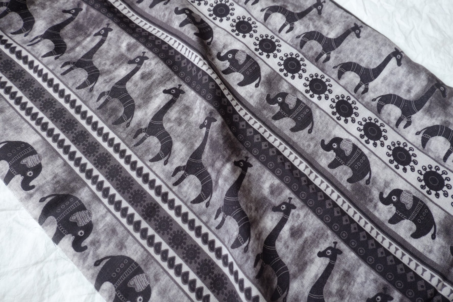 Animal Border Ramie Rayon Blend — 2.19 yd