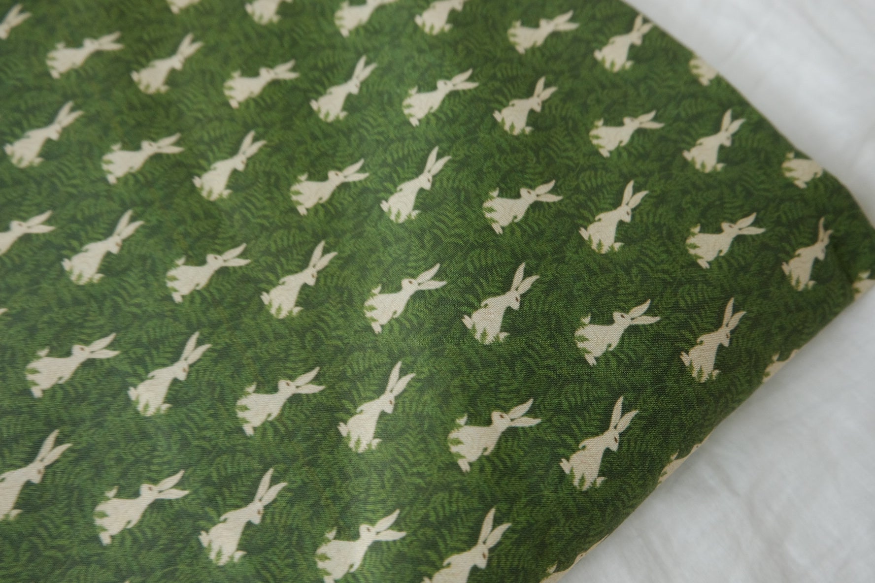 Tiny Rabbit Cotton Lawn Fabric — 1.64 yd