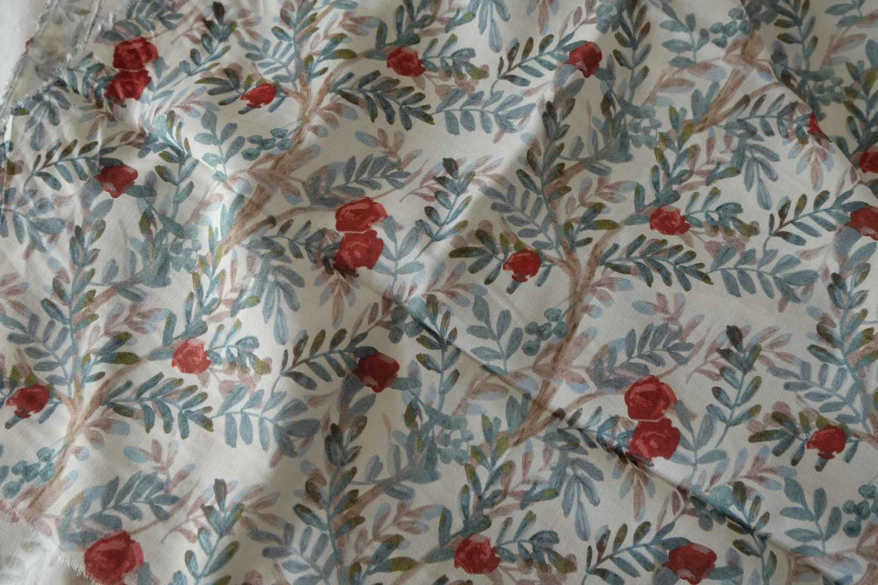 Soft Botanical Tencel Cotton Fabric – 3.3 yd
