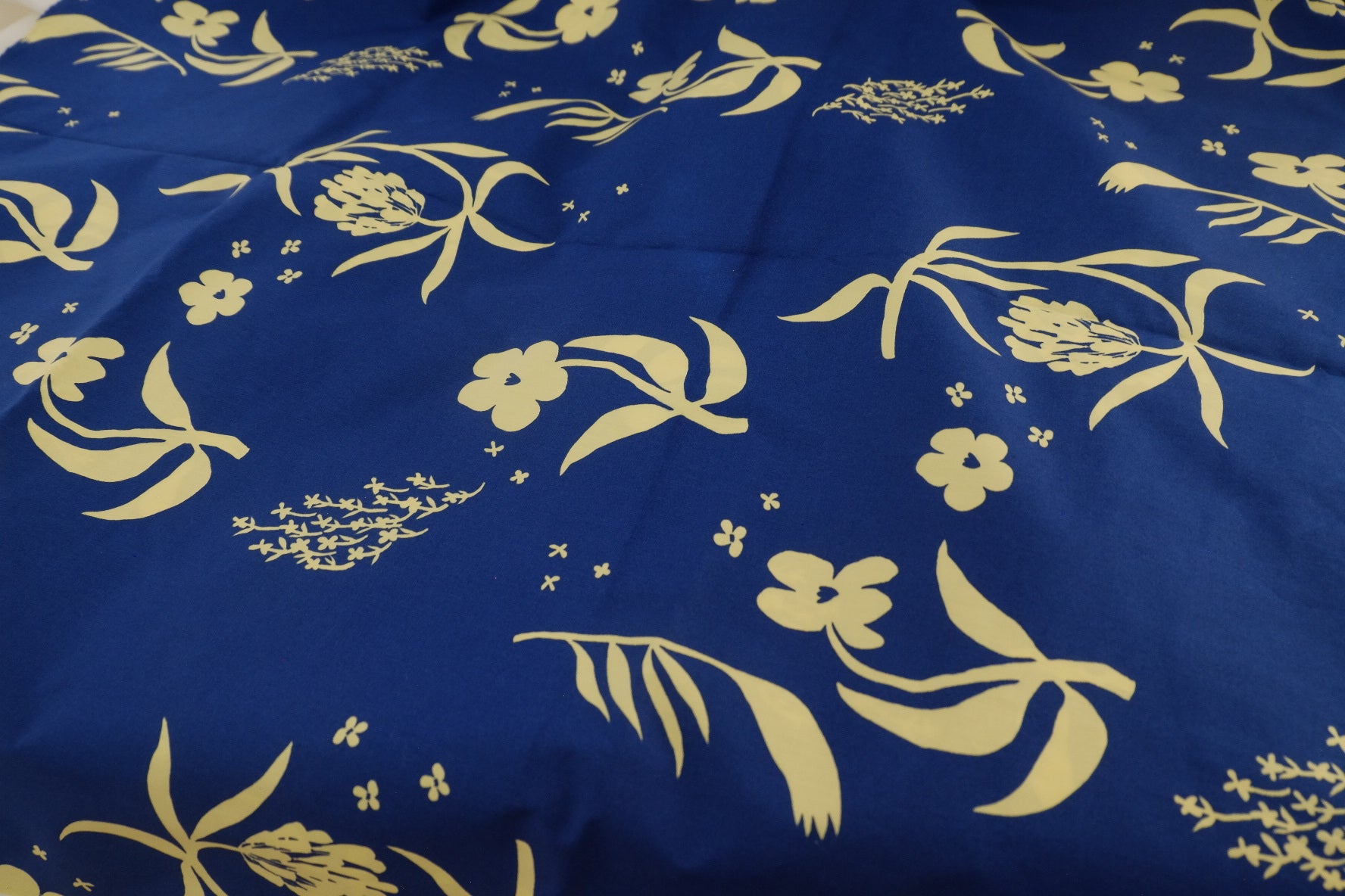 Cobalt Floral Cotton Poplin – 3.3 yd