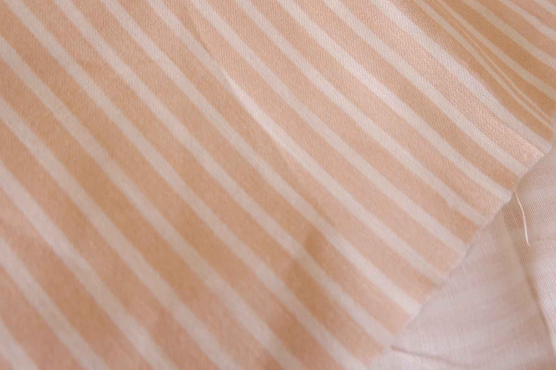 Peach Stripe Pure Linen – 1.64 yd