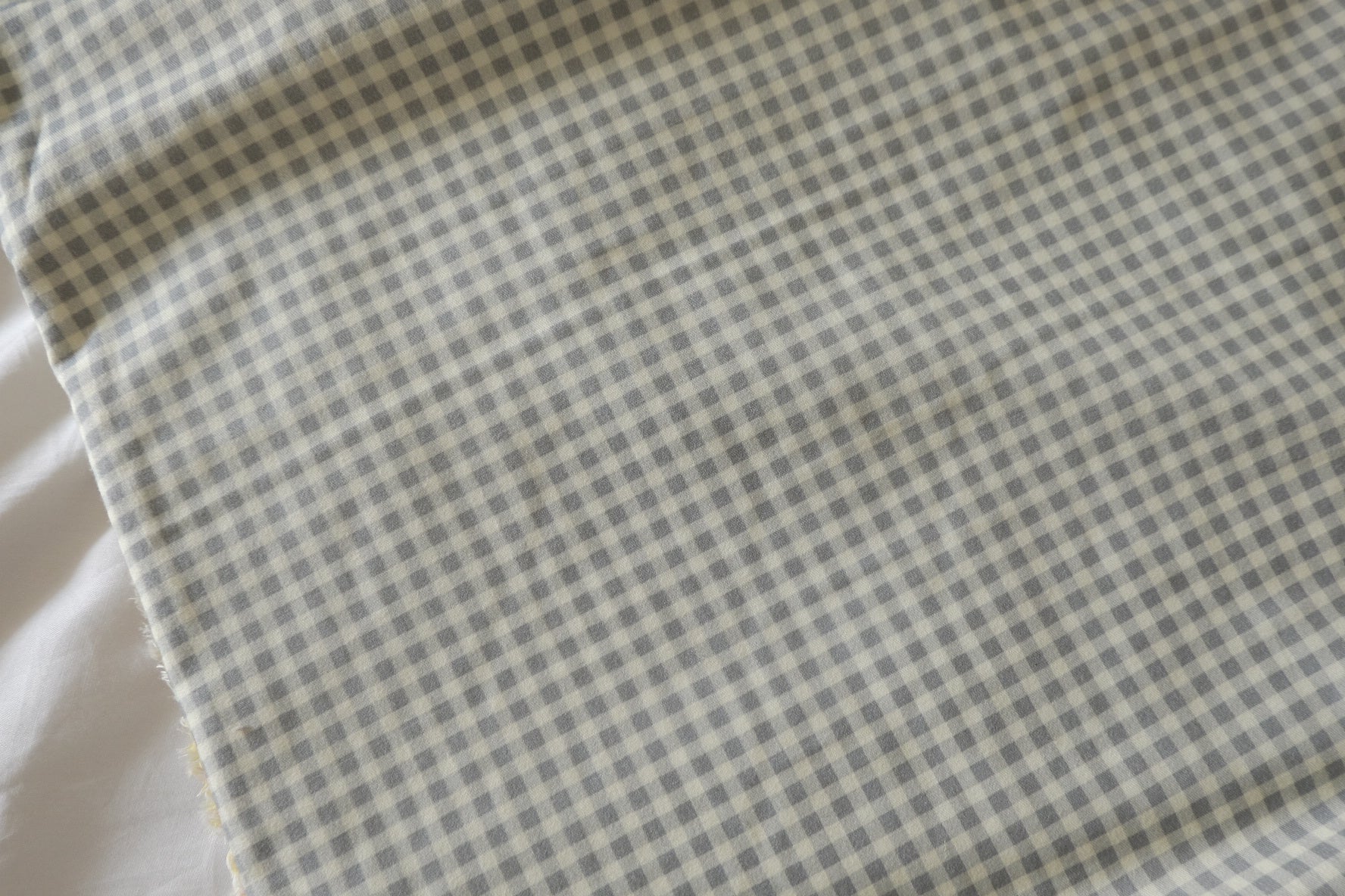 Soft Brushed Gingham Cotton Fabric – 2.2 yd