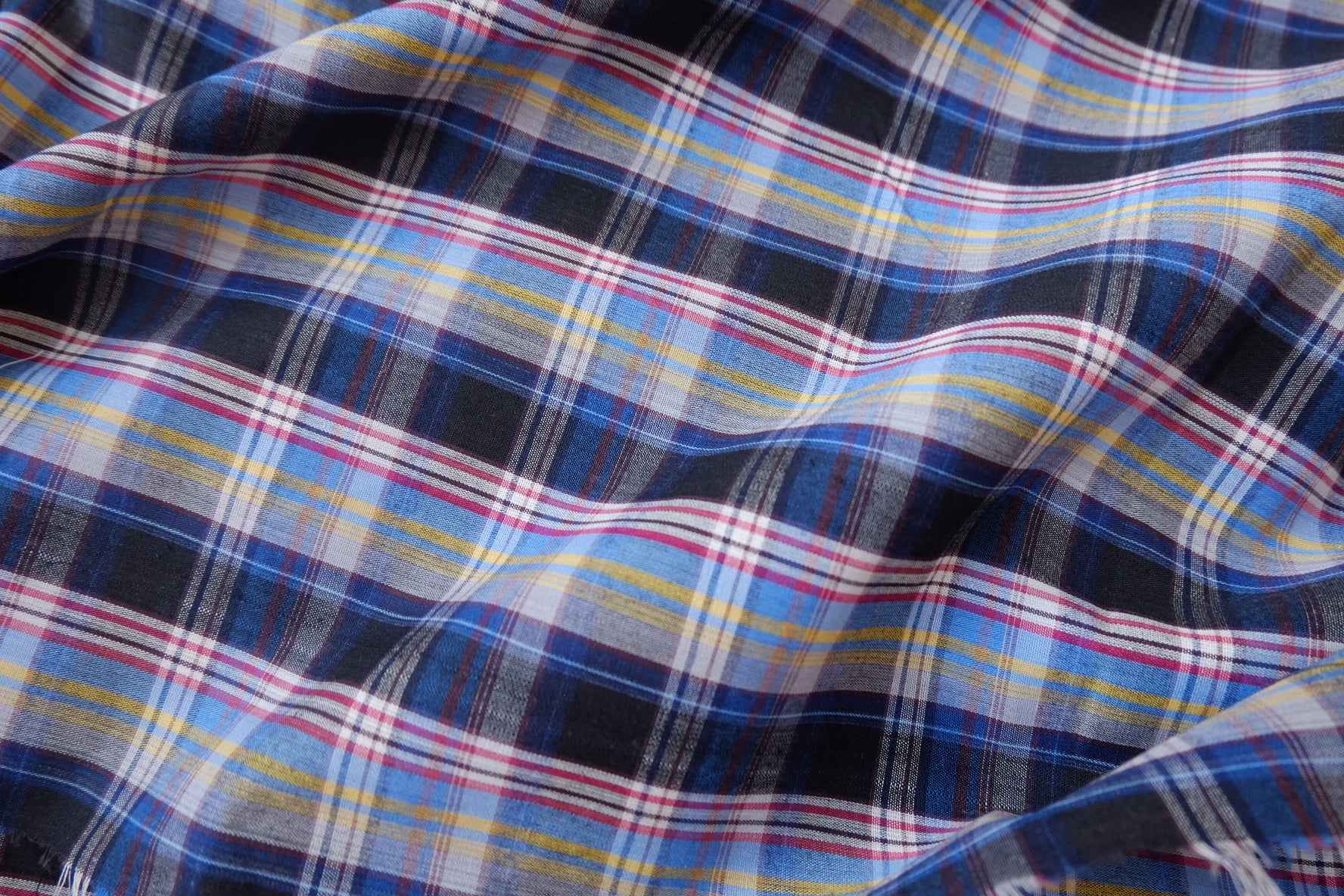 Korean Vintage Plaid Cotton Fabric - 2.19 yd
