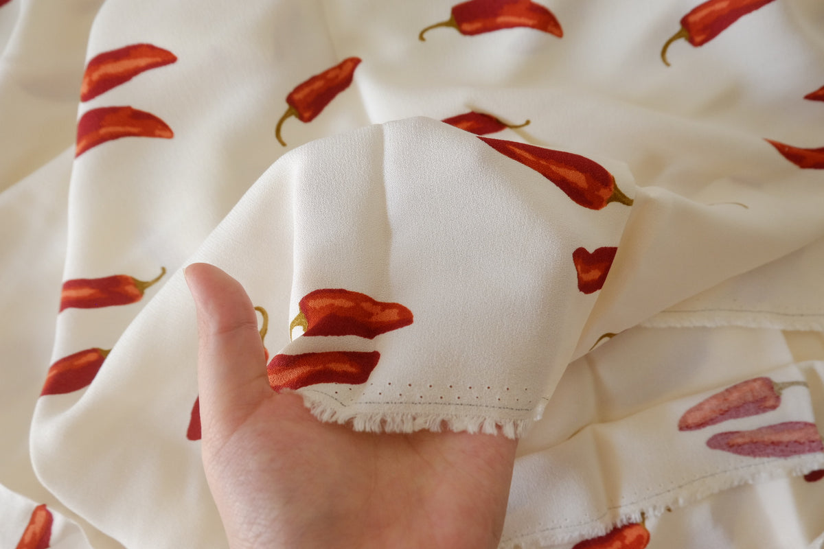 Little Red Chili Heavyweight Viscose – 2.73 yd