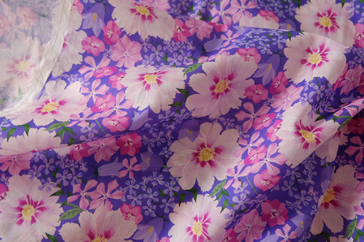 Violet Garden Cotton Lawn — 1.09 yd