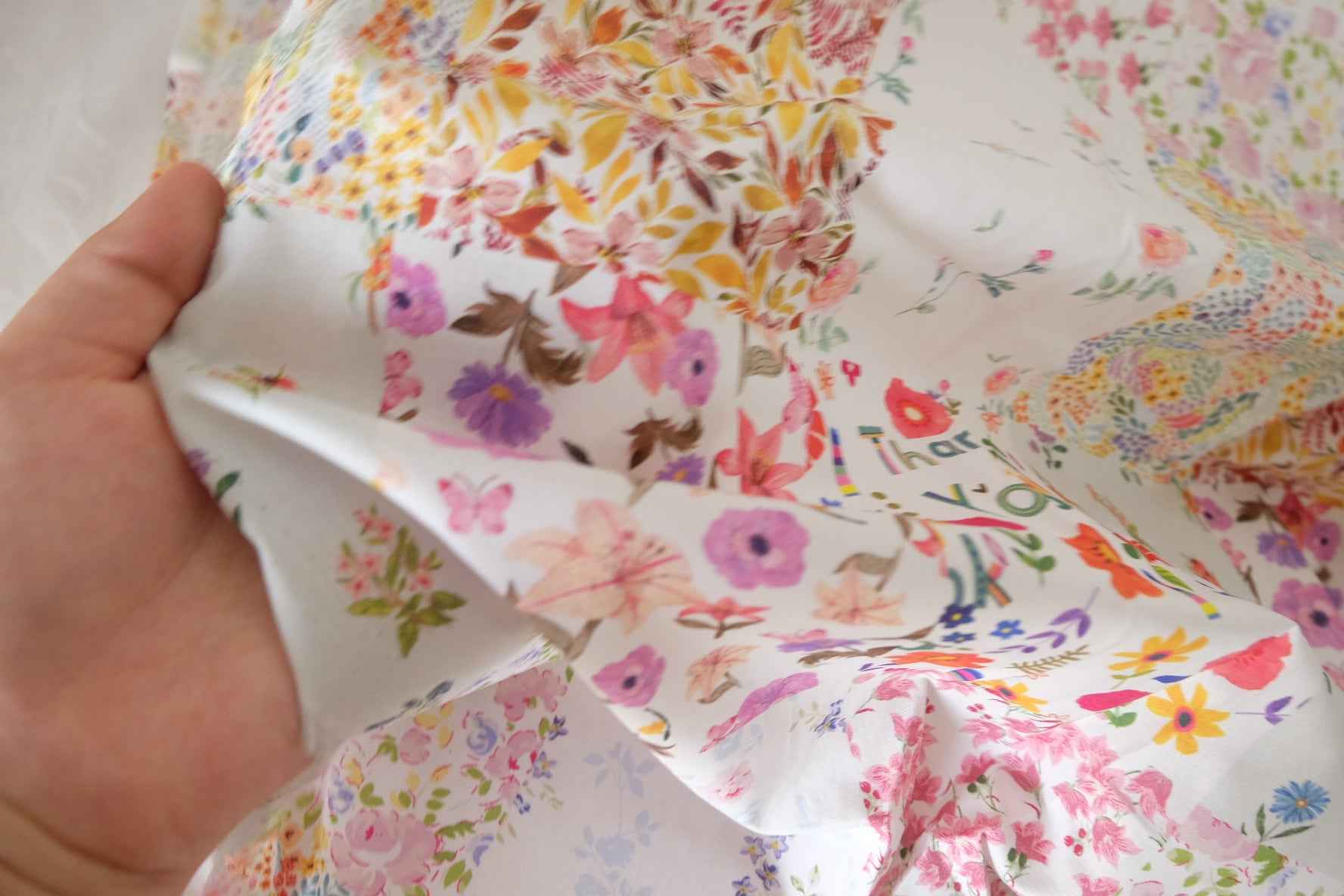 Floral Patchwork Cotton Lawn Fabric – 3.3 yd