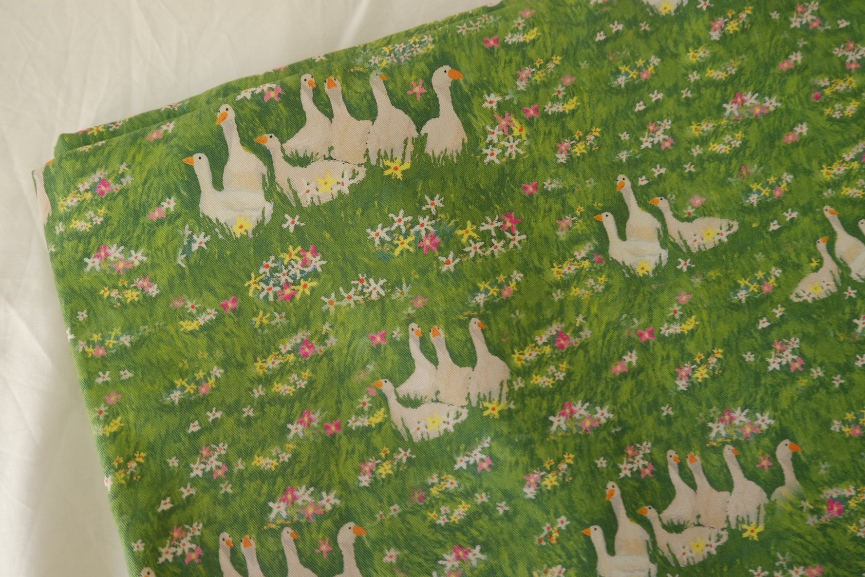 Goose Meadow Cotton Twill Fabric – 2.2 yd