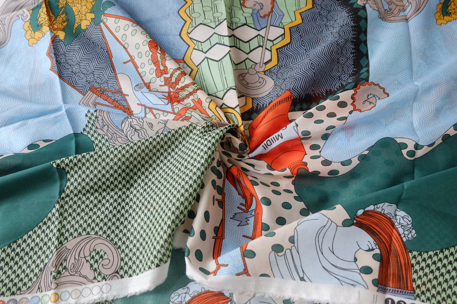 Designer Patchwork Print 80s Cotton Poplin Fabric 2.2 Yards