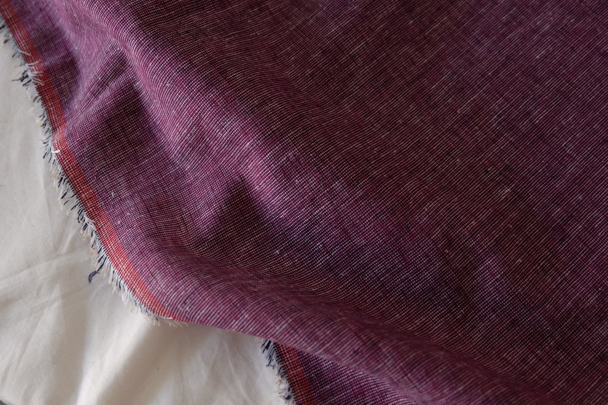 Berry Yarn-Dyed Linen Cotton – 2.2 yd