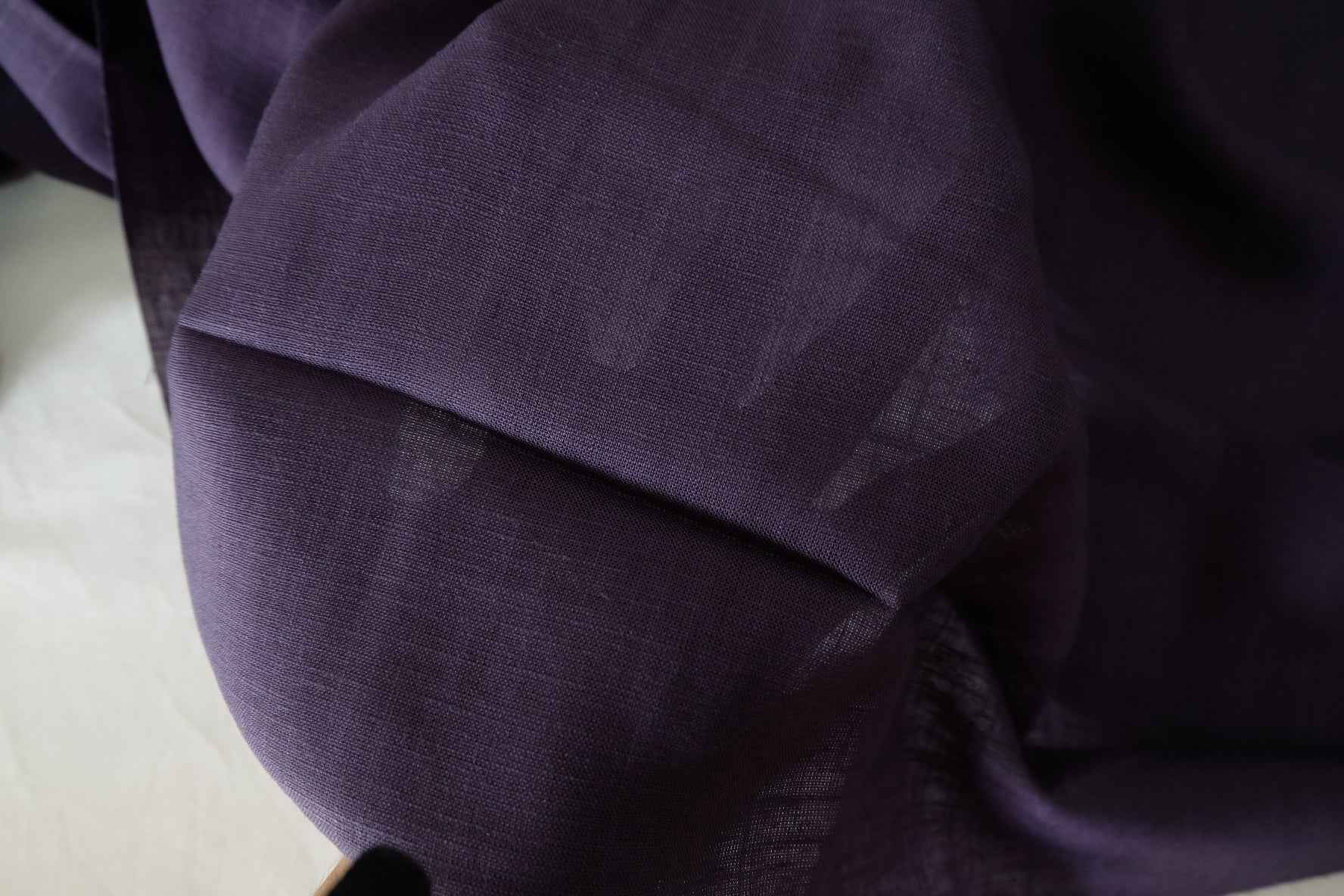 Deep Purple Linen Fabric – 2.2 yd