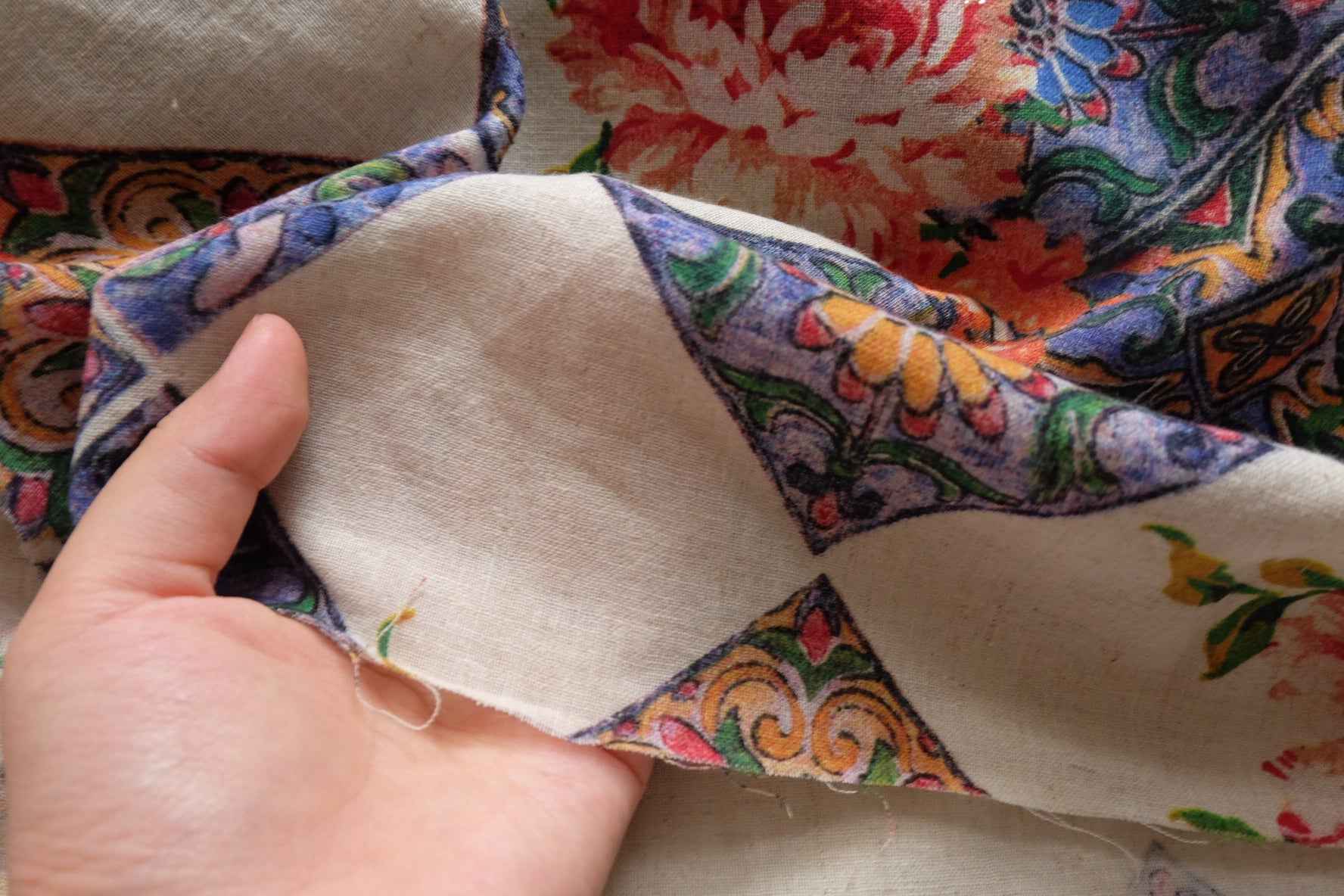 Washed Cotton Linen Fabric, Soft Lightweight Dress Weight, 2.19 Yards