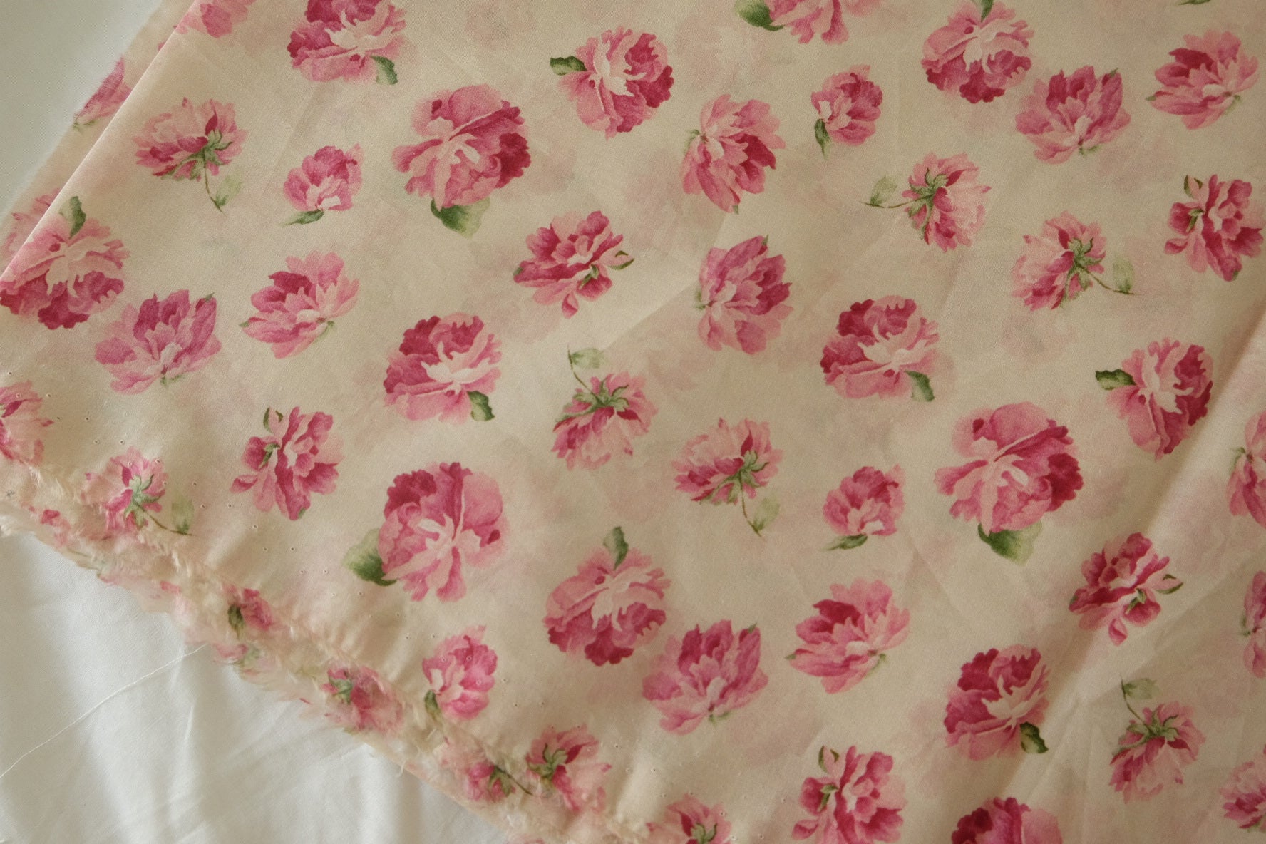 Pink Rose Cotton Lawn – 3.3 yd