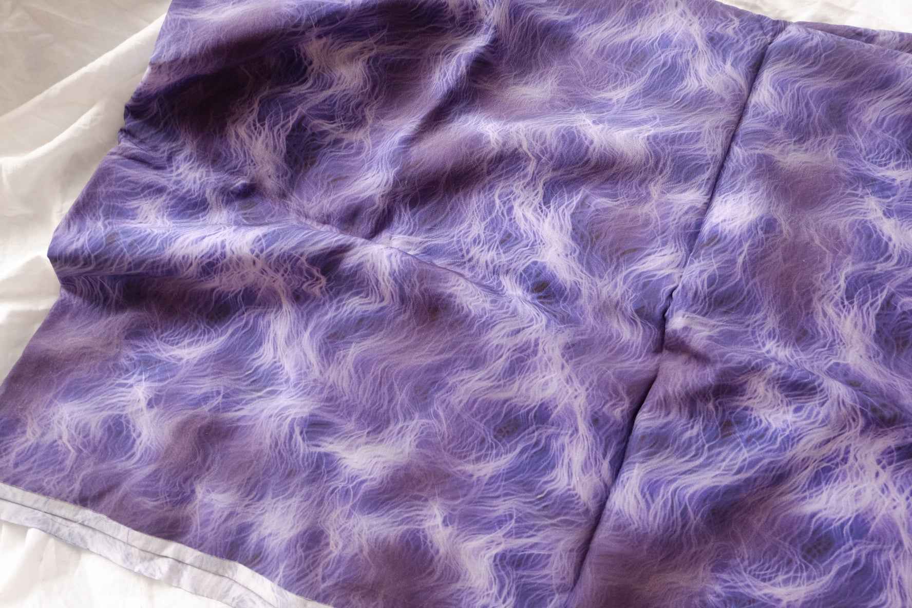 Dreamy Violet Abstract Tencel Fabric, Heavy Drapey Dress Weight, 1.64 Yards